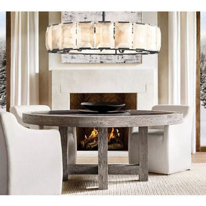 Aubrey Calcite Round Chandelier 60" - view 6