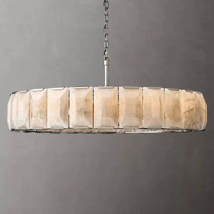 Aubrey Calcite Round Chandelier 60" - view 3
