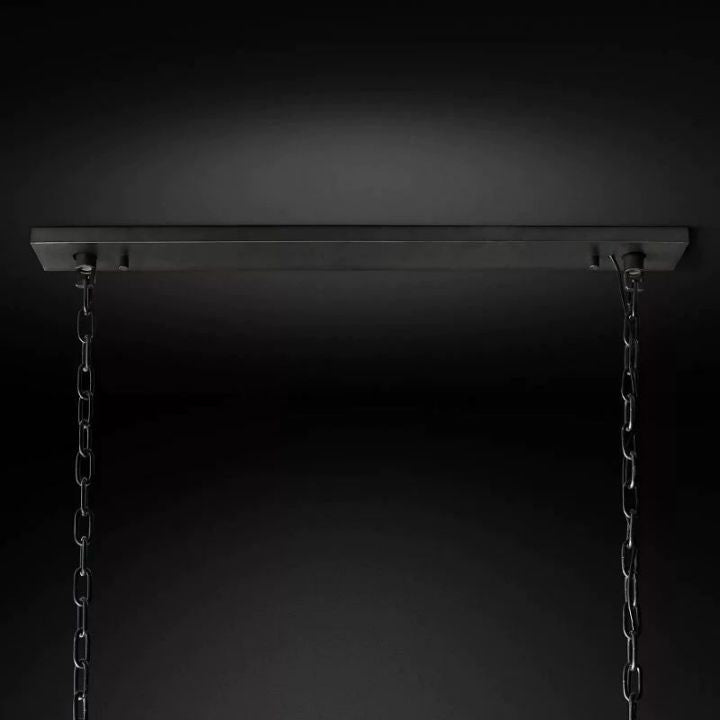 Aubrey  Crystal Rectangular Chandelier 62" - view 7
