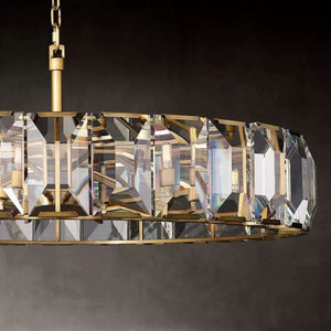 Aubrey Crystal Round Chandelier 19" - view 6