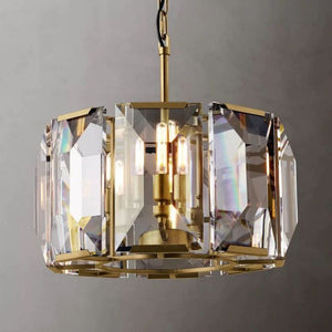 Aubrey Crystal Round Chandelier 19"