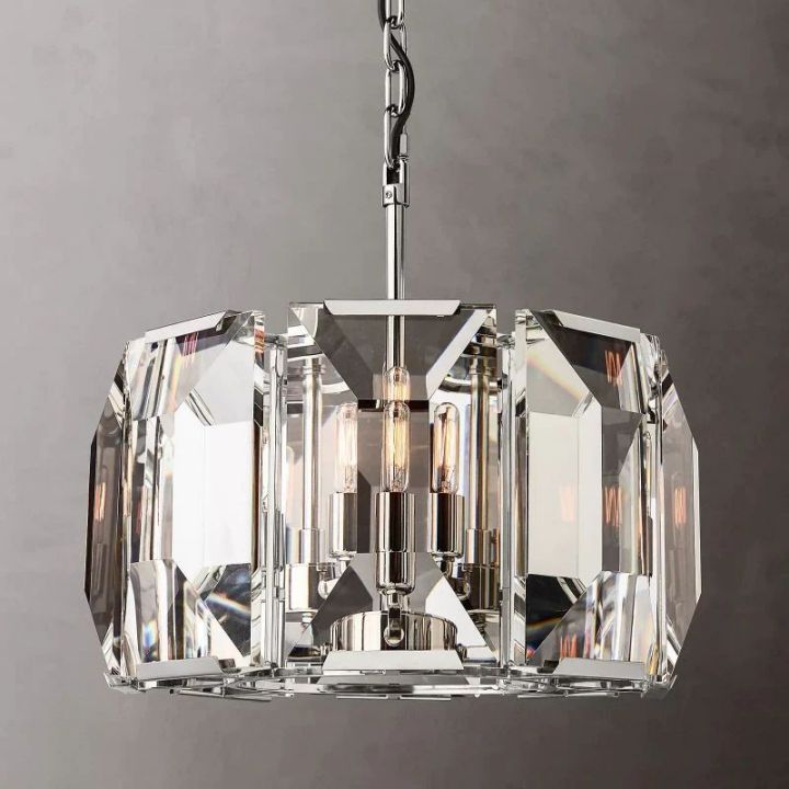 Aubrey Crystal Round Chandelier 19" - view 3