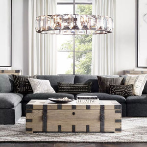 Aubrey Crystal Round Chandelier 60" - view 7