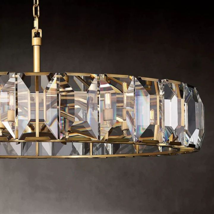 Aubrey Crystal Round Chandelier 60" - view 11