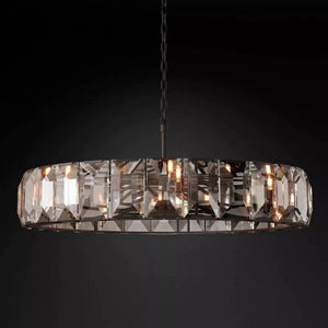 Aubrey Crystal Round Chandelier 60" - view 2