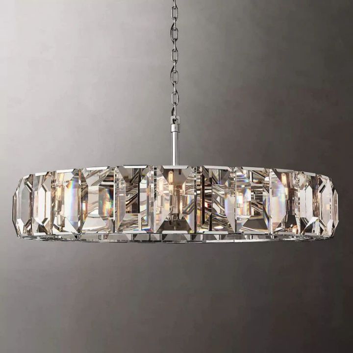 Aubrey Crystal Round Chandelier 60" - view 3