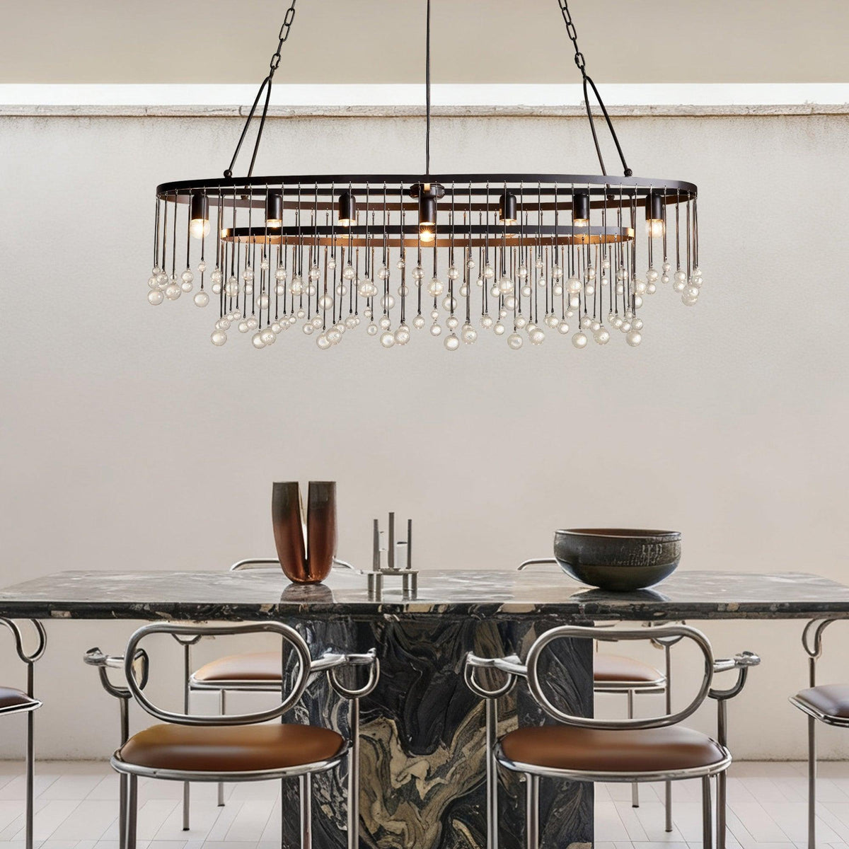 Aubrey 7 Light Oval Chandelier - view 2