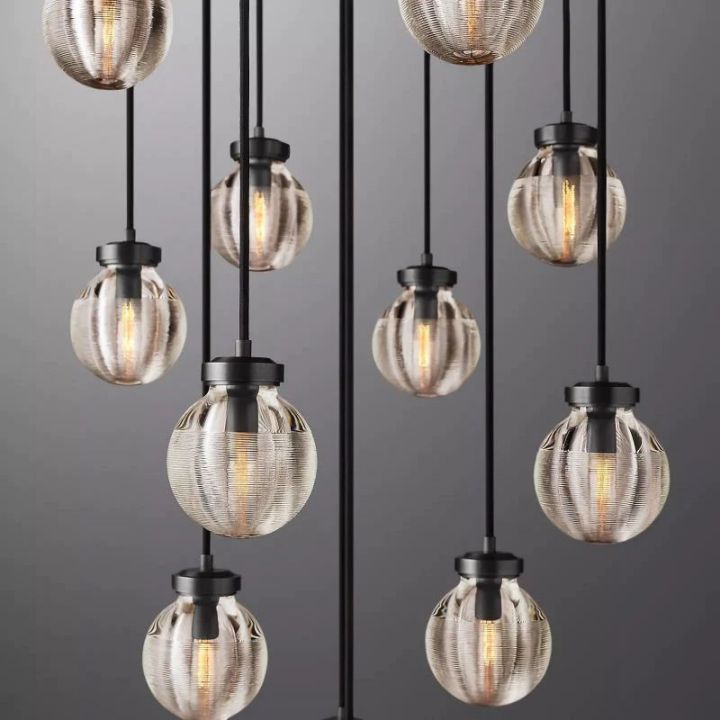 Augety Spherical Modern Round Chandelier 22" - view 8