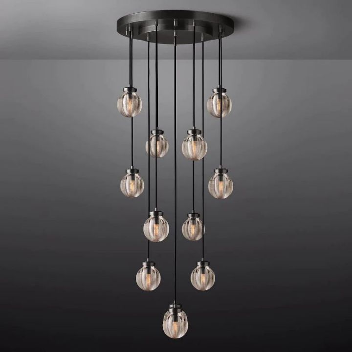 Augety Spherical Modern Round Chandelier 22" - view 5