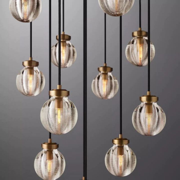 Augety Spherical Modern Round Chandelier 22" - view 7