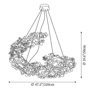 Aurea Modern Chandelier - view 10