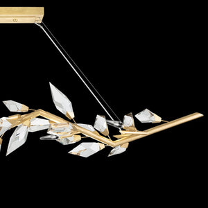 Octavian Modern Crystal Prism Linear Chandelier 63.5" L - view 3