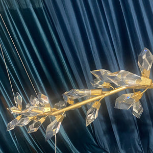 Octavian Modern Crystal Prism Linear Chandelier 63.5" L - view 4