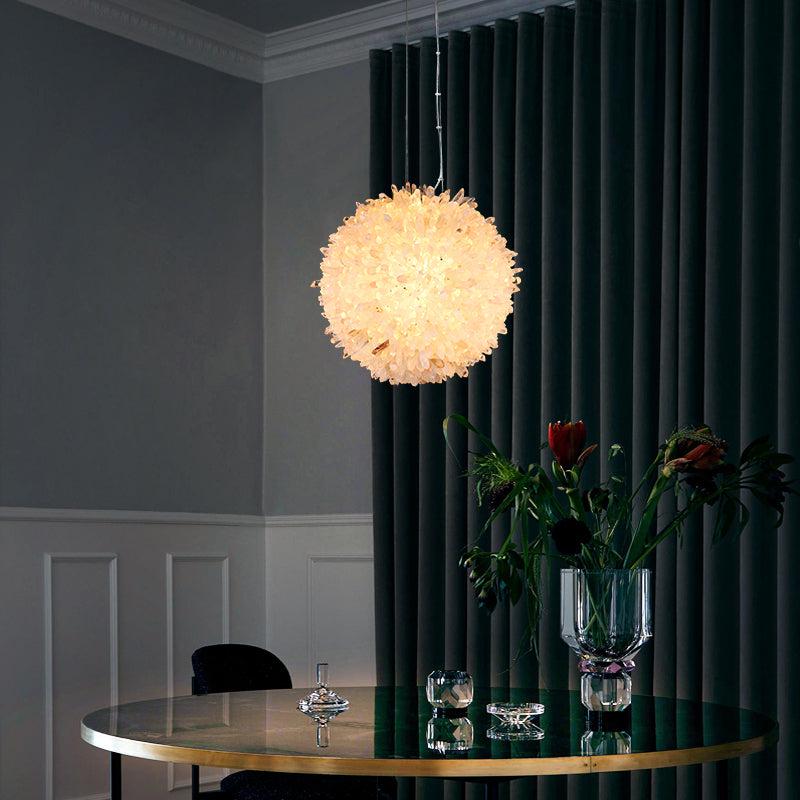 Vosa Crystal Cluster Ball Pendant Light, chandelier - view 4