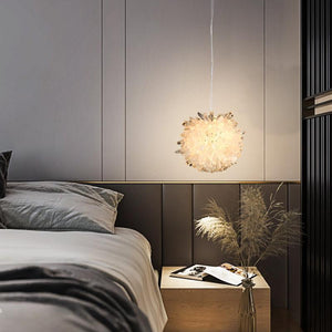 Vosa Crystal Cluster Ball Pendant Light, chandelier - view 5