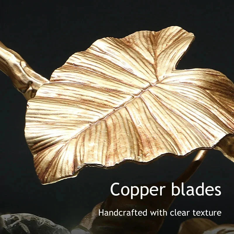 Btria Branch Copper Leaf Linear Chandelier - view 10