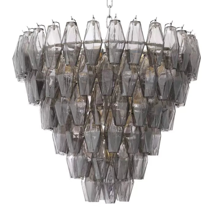 Vespera Modern Smoke Glass Chandelier S - view 2