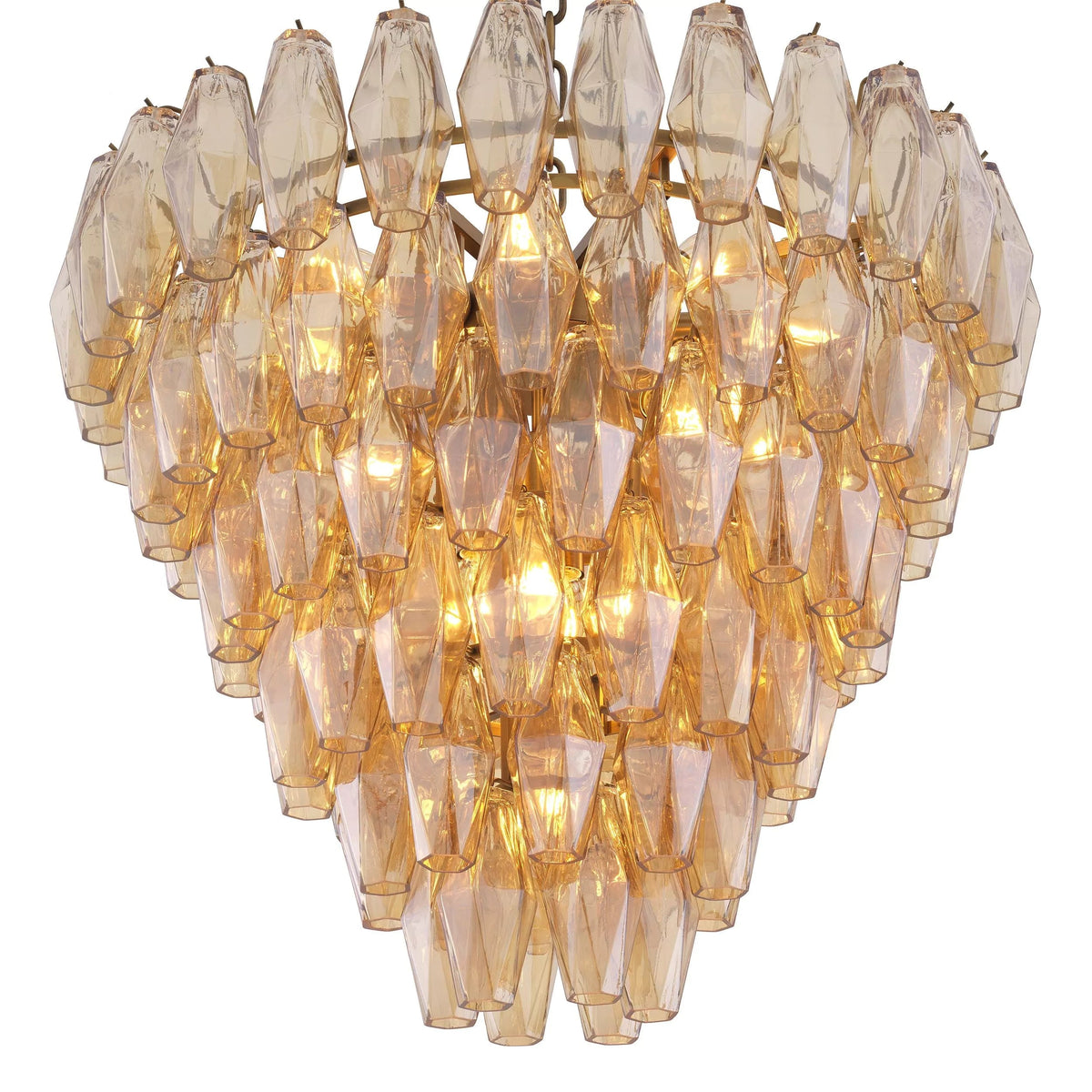 Vespera Modern Amber Glass Chandelier S - view 3