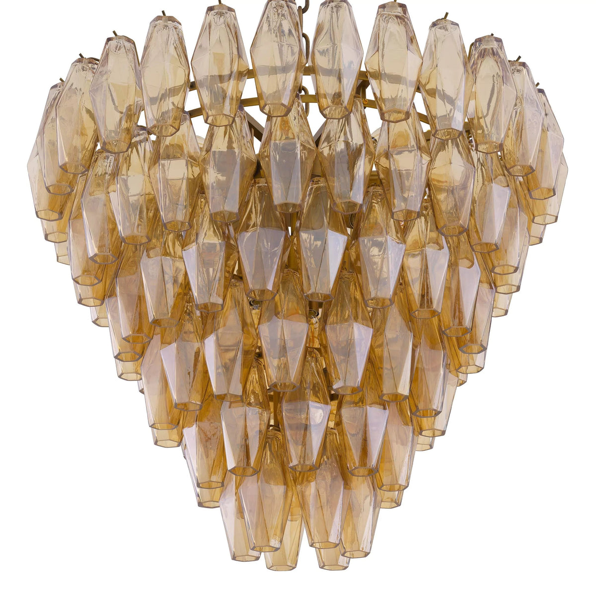 Vespera Modern Amber Glass Chandelier S - view 4