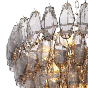 Vespera Modern Smoke Glass Chandelier S - view 4
