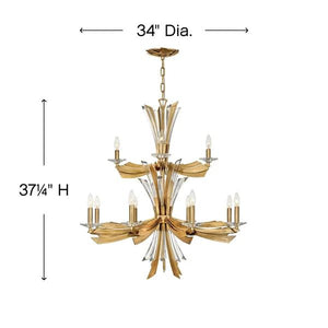 Bergamots 12 Lights Two tier Chandelier, two-tier - view 7