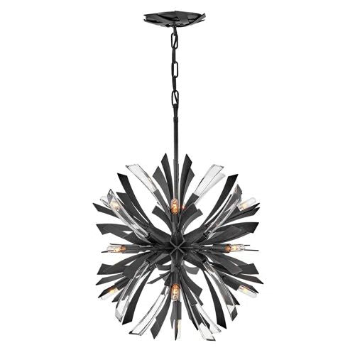 Bergamots 13 Lights  Chandelier  22"D - view 4