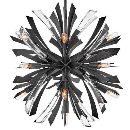 Bergamots 13 Lights  Chandelier  22"D - view 8