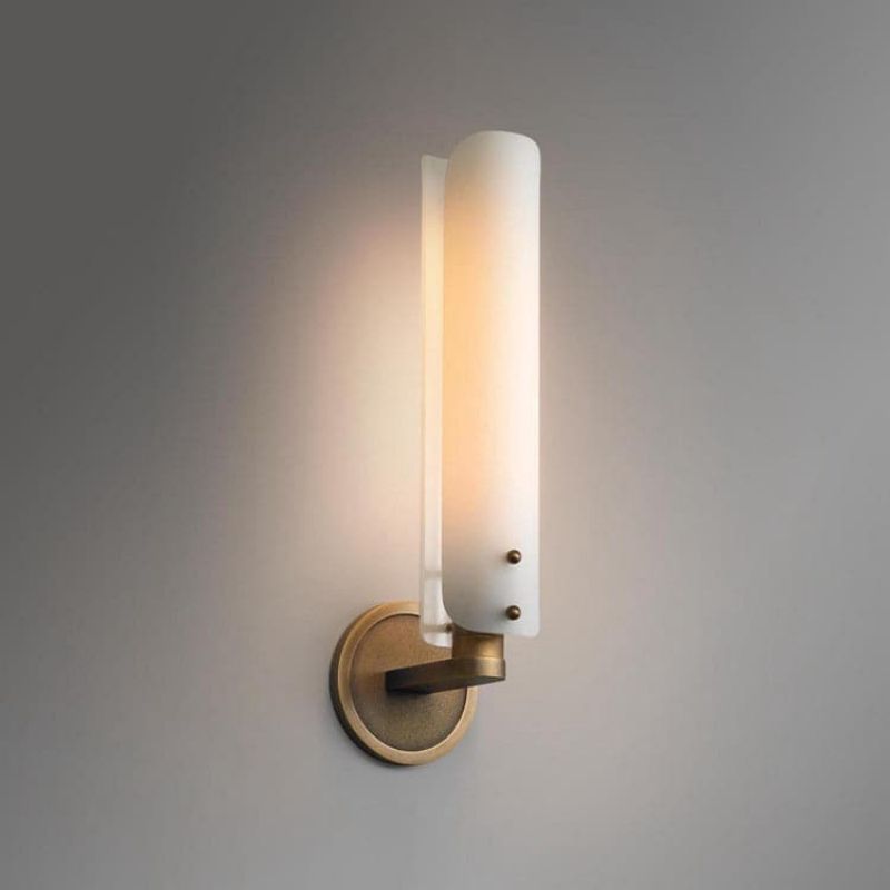 Beryl Single Layer White Glass Wall Light, chandelier - view 2