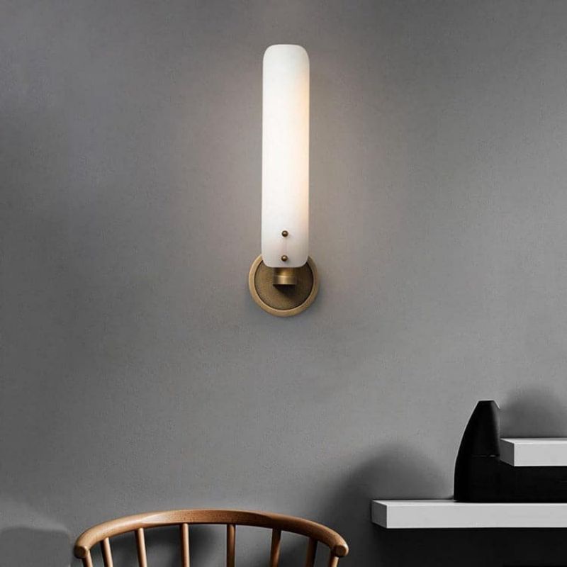 Beryl Single Layer White Glass Wall Light, chandelier - view 4
