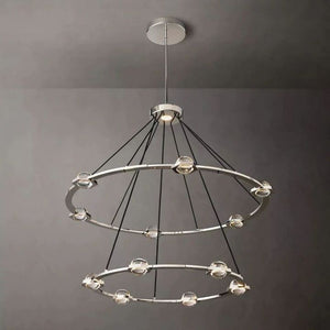 Besty Two-Tier Round Chandelier 48" - view 3