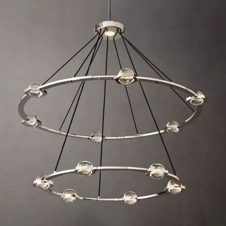 Besty Two-Tier Round Chandelier 48" - view 6