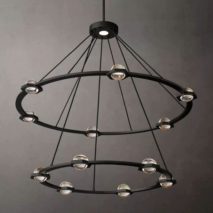 Besty Two-Tier Round Chandelier 48" - view 5