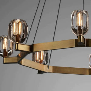 Cono Crystal Round Chandelier 60" - view 4