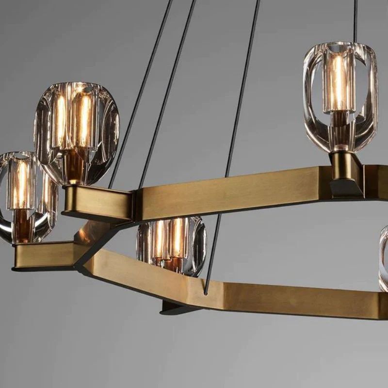 Cono Crystal Round Chandelier 60" - view 4