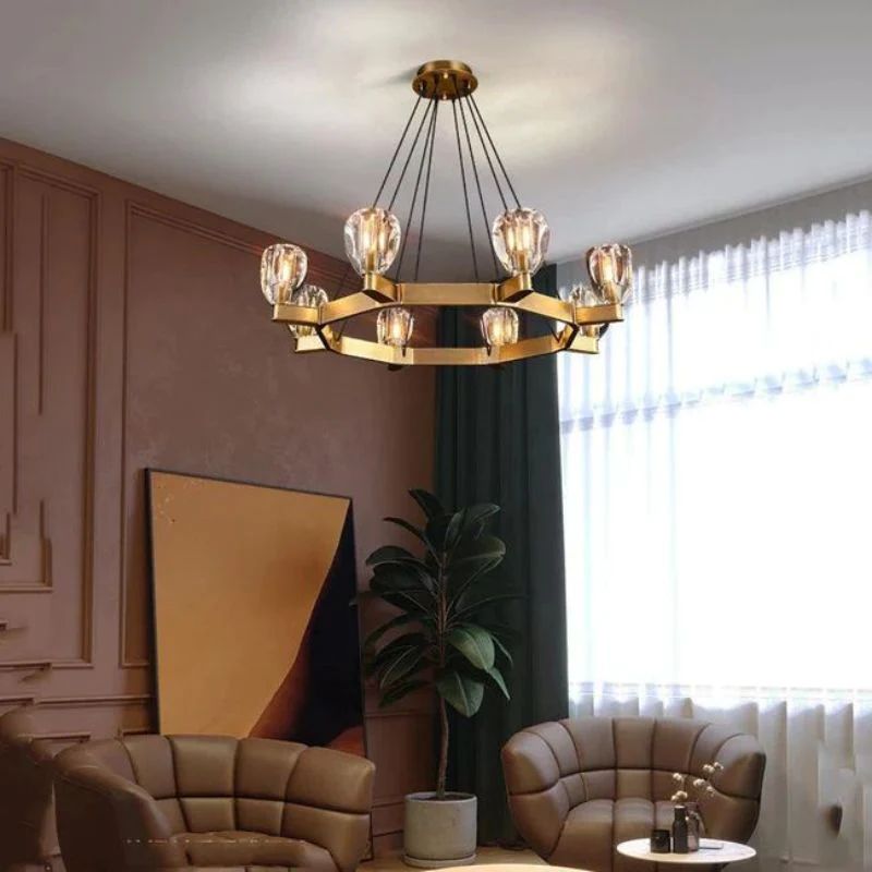Cono Crystal Round Chandelier 60" - view 5