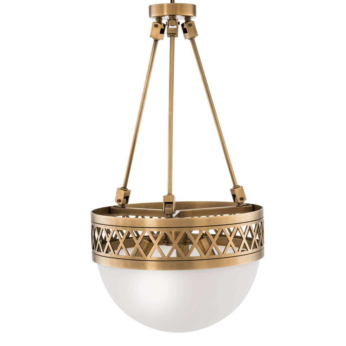 Eternity Modern Brass Chandelier - Brass - view 3