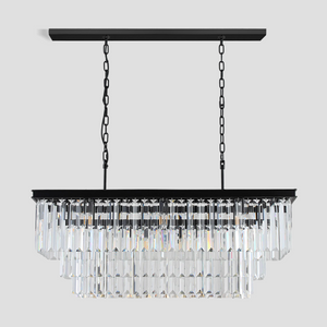 Rhea Crystal Rectangular Chandelier 40" 49" 61" 71" - view 17