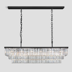 Rhea Crystal Rectangular Chandelier 40" 49" 61" 71" - view 14