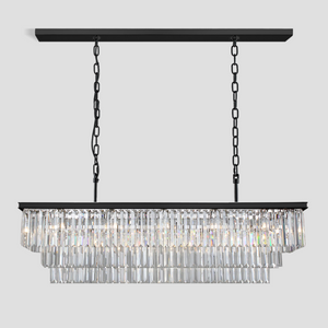 Falria 3-Tier Crystal Rectangular Chandelier, three-tier - view 7