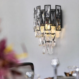 Nimbus Black Clear Crystal Wall Sconce, chandelier - view 2