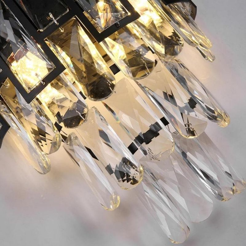 Nimbus Black Clear Crystal Wall Sconce, chandelier - view 4