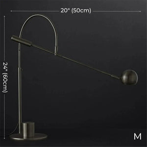 Cole Minimalist Metal Rotatable Table Lamp, Gold Black - view 29