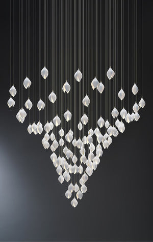 Bloom Chandelier, in white - view 5