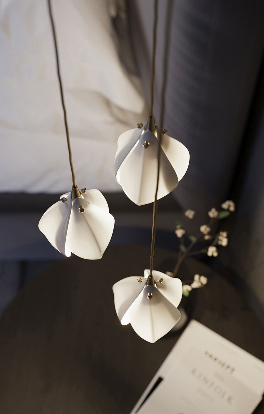Bloom Chandelier, in white - view 17