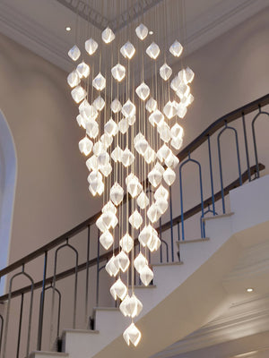 Bloom Chandelier, in white - view 3