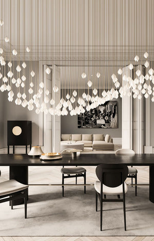 Bloom Chandelier, in white