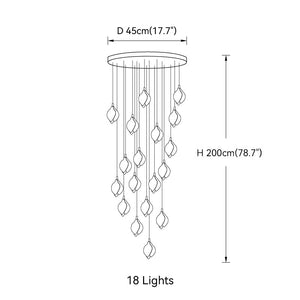 Bloom Porcelain Petals Pendant Light - view 22