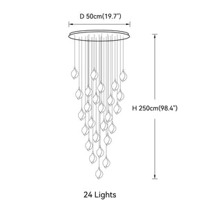 Bloom Porcelain Petals Pendant Light - view 24