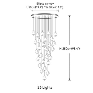Bloom Porcelain Petals Pendant Light - view 23