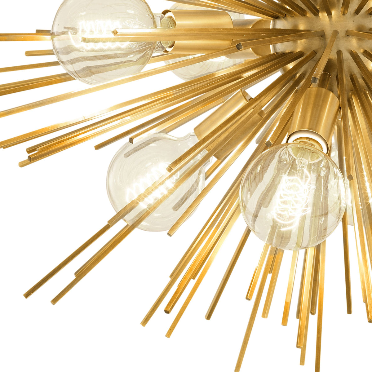Pluto Modern Brass Chandelier - Brass - view 3